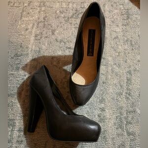 STEVEN by Steve Madden Black Platform Heels